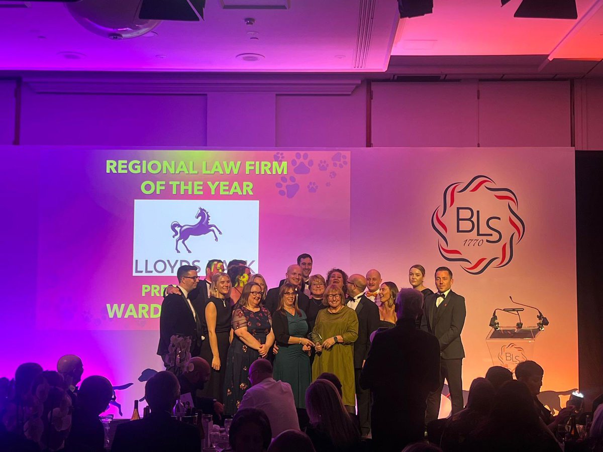 wardssolicitors's tweet photo. What a result!  Thrilled to win Regional Firm of the Year at @BristolLawSoc Awards.  Well done to all our teams for their hard work over the past year. 
#legalawards https://t.co/Utvk9pt4vh