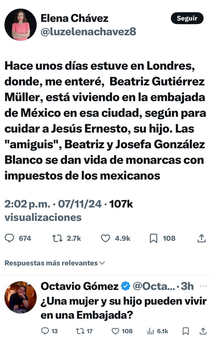 JPAlGd's tweet photo. Qué hace @BeatrizGMuller viviendo en la Embajada de México en Londres??

Quién paga??

El todavía independiente @INAImexico nos puede informar sobre esto…

En unas semanas más, habrá desaparecido. https://t.co/ce7n9SUPPo
