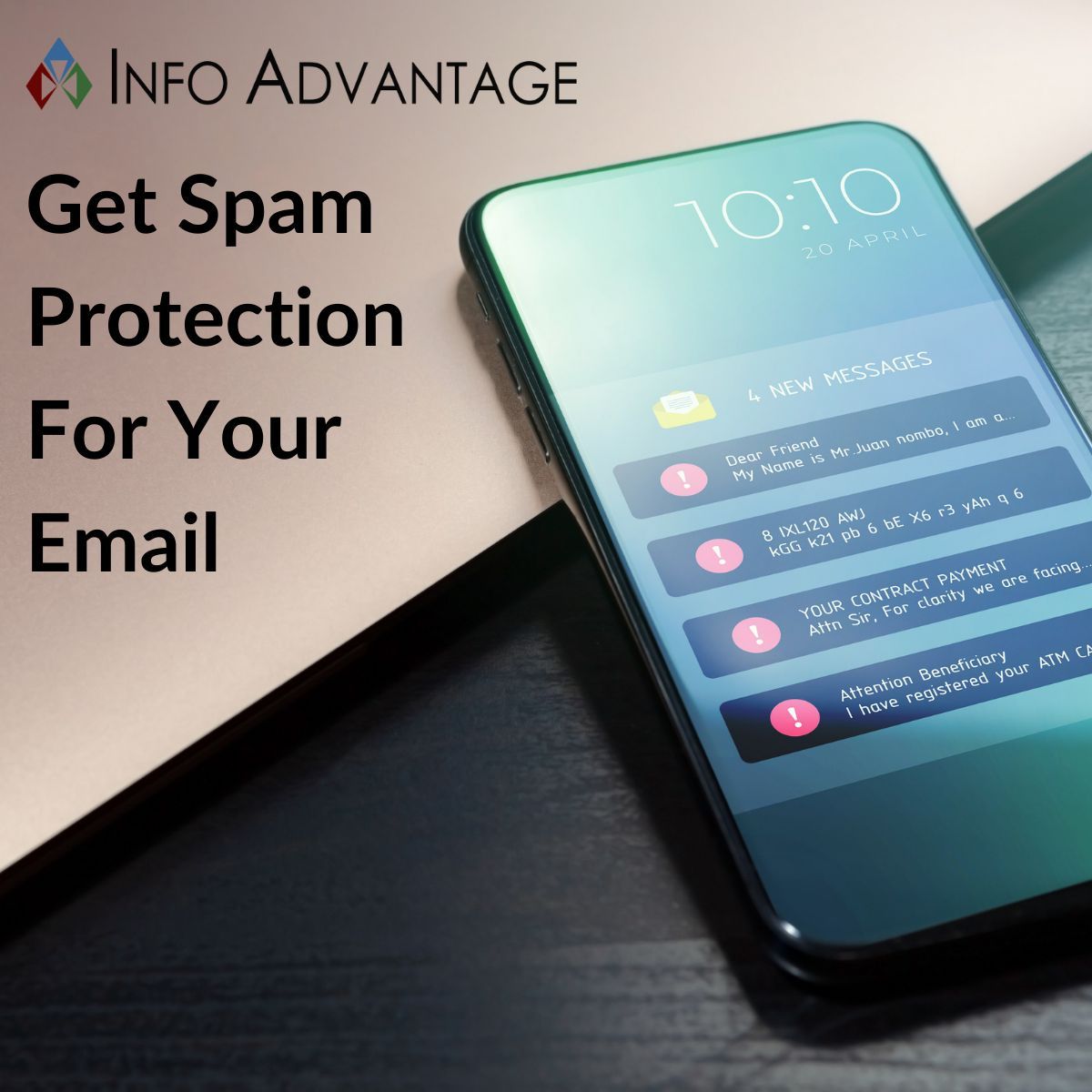 Incoming spam not only wastes your time but also exposes your business to potential cyber threats. Enhance your protection with Info Advantage: buff.ly/4fBLWaj #InfoAdvantage #SpamProtection #MSP