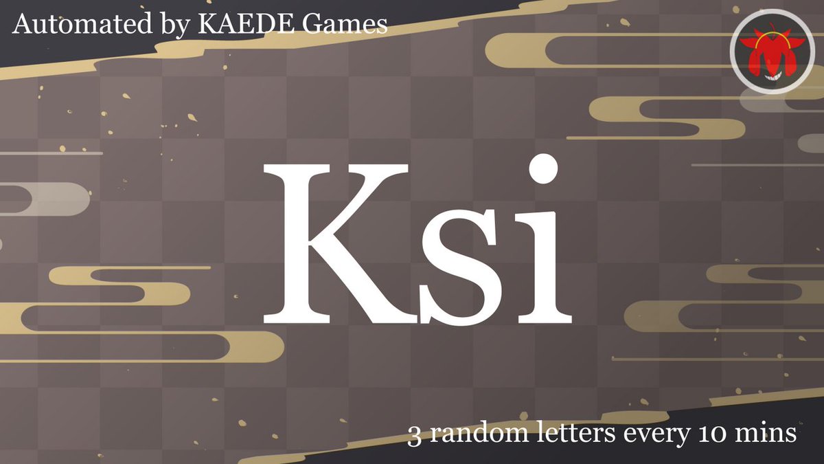 3letter_'s tweet photo. K s i https://t.co/GNvstDeTNU