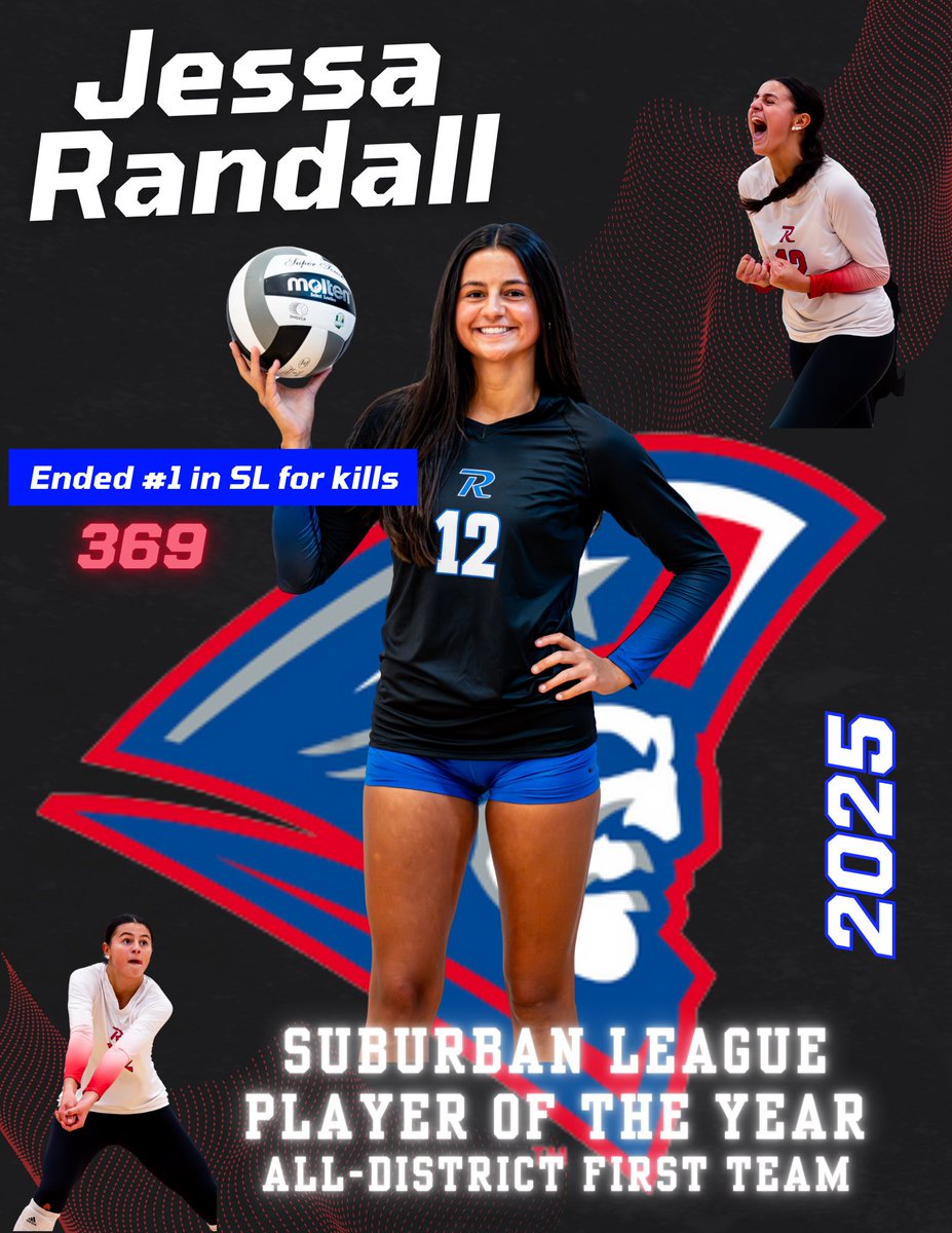 And lastly we have our Suburban League Player of the Year👏🏼 Such a deserving title from our senior captain as she has set such an example for this program. So very proud of you Jess so many outstanding accomplishments in your 4 years!!