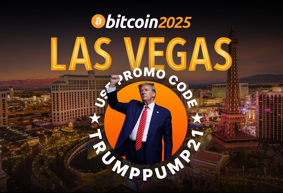 SEE HOWARD LUTNICK AT BITCOIN 2025 IN LAS VEGAS 🚀 Use code TRUMPPUMP21 for  21% off tickets! 🎟️👉 https://t.co/ioFubUhV6c