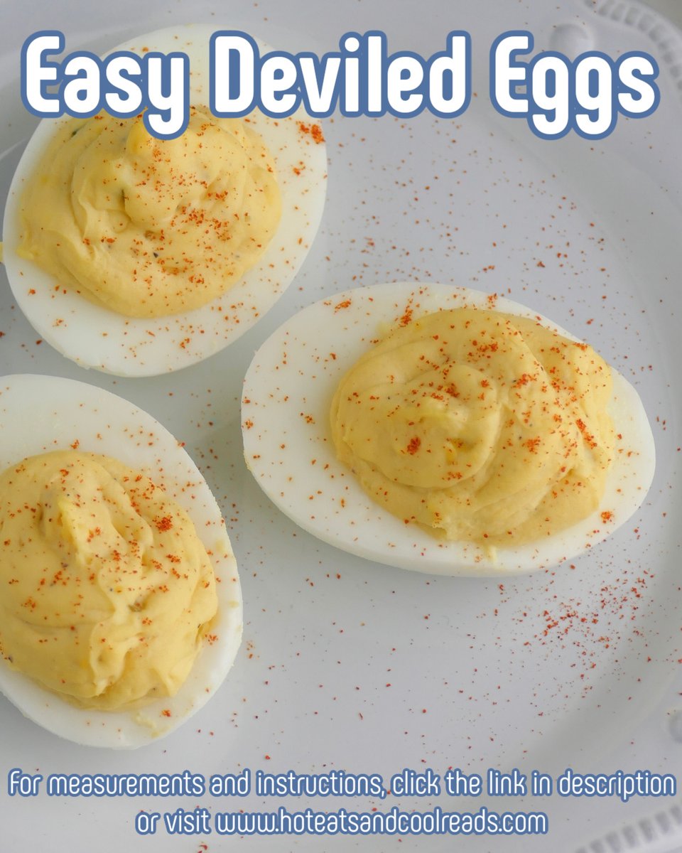 Easy Deviled Eggs are great for game day, holidays or parties! This old fashioned recipe is addicting and uses simple ingredients for the best deviled eggs ever! 🥚🥚🥚 View and print recipe: bit.ly/4fzZcMw Pin it for later: pinterest.com/pin/2503016917…