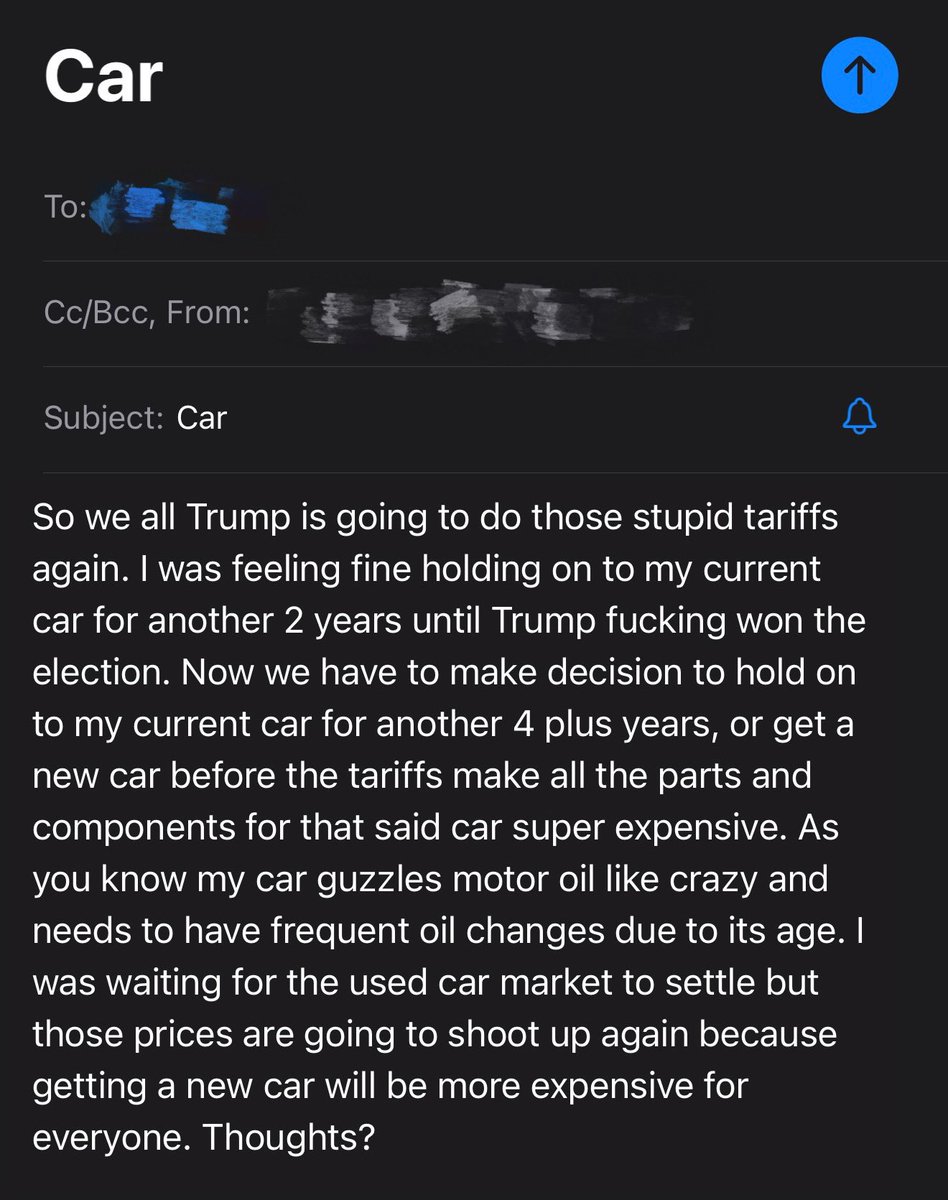 Shadowgoddess08's tweet photo. I can’t believe I had to write this email this morning:
#tarrifs https://t.co/6ZuhclvxKW