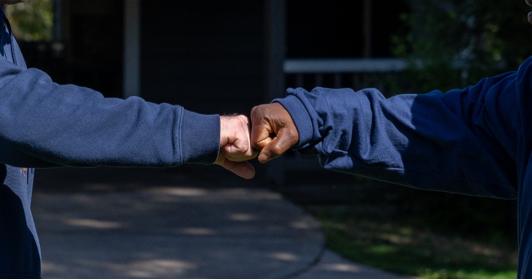 Iron sharpens iron. 
We’re grateful for the bonds formed with the men in our New Life year-long addiction recovery program. This brotherhood is transforming these men's lives.