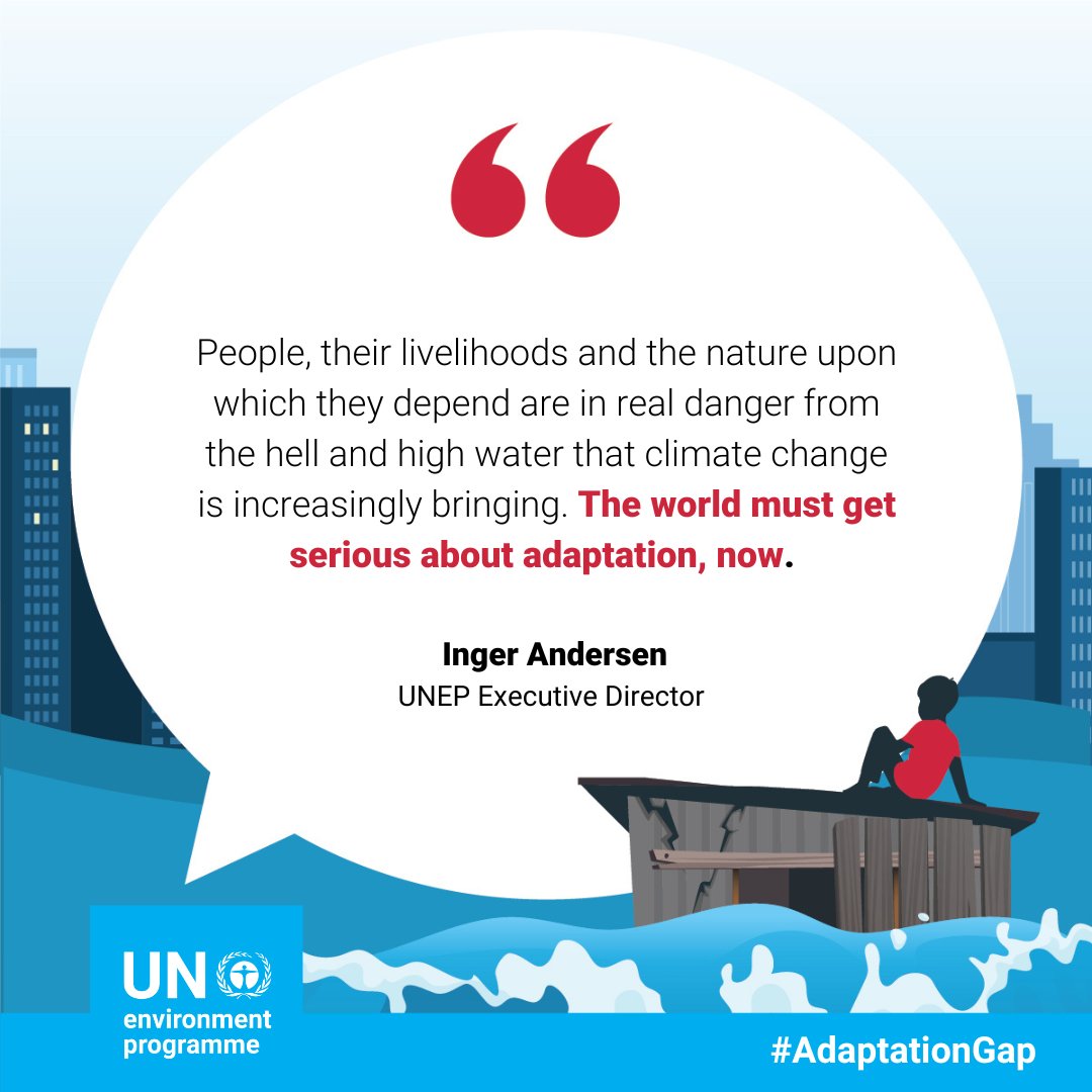UNEP's tweet image. During the launch of the 2024 #AdaptationGap report, UNEP head @andersen_inger called for countries to get serious about preparing their communities for the growing #ClimateCrisis.

Full report: unep.org/news-and-stori…