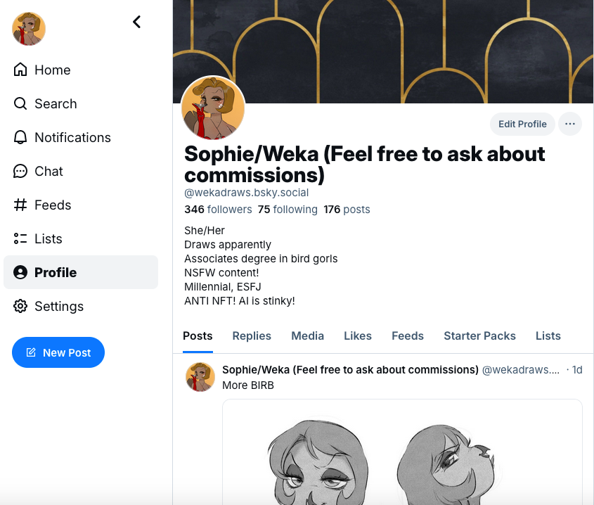 Sophie or Weka is fine *Commissions Closed* tweet media