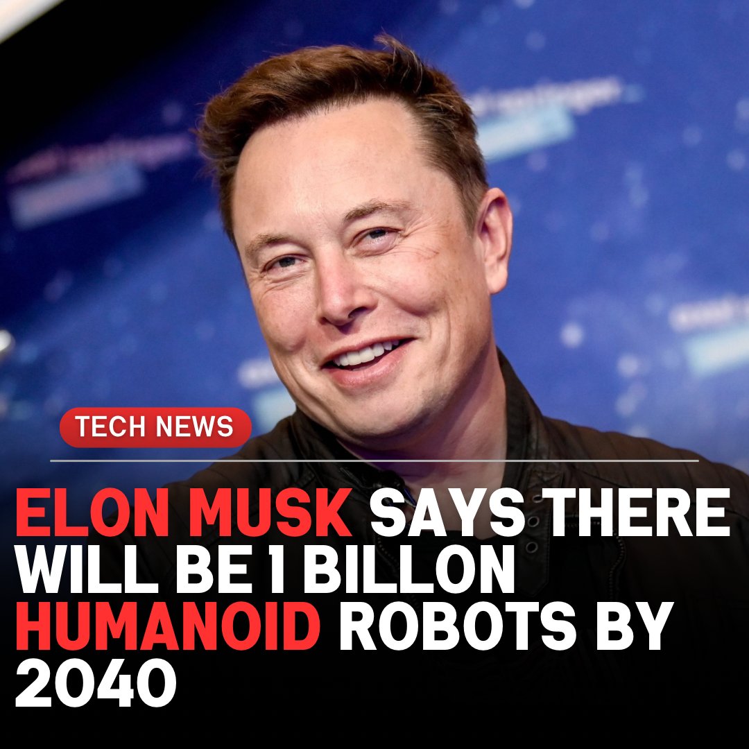 theainova's tweet image. Elon Musk recently predicted that there could be 1 billion robots worldwide by 2040, as advancements in AI and robotics rapidly accelerate.
#ElonMusk #FutureOfRobots #TeslaOptimus #AIRevolution #RobotEconomy #Automation #HumanoidRobots #TechPredictions #2040