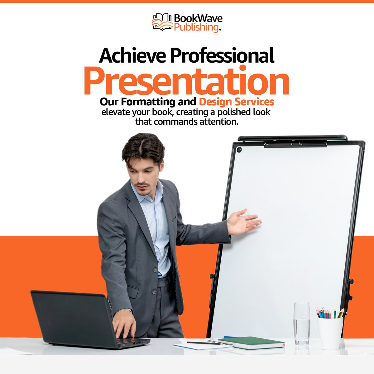 bookwavepublish's tweet image. Achieve professional presentation! Our formatting and design services elevate your book, creating a polished look that commands attention.

 Visit Now: bookwavepublishing.com

#ProfessionalPresentation #BookDesign #FormattingExperts
