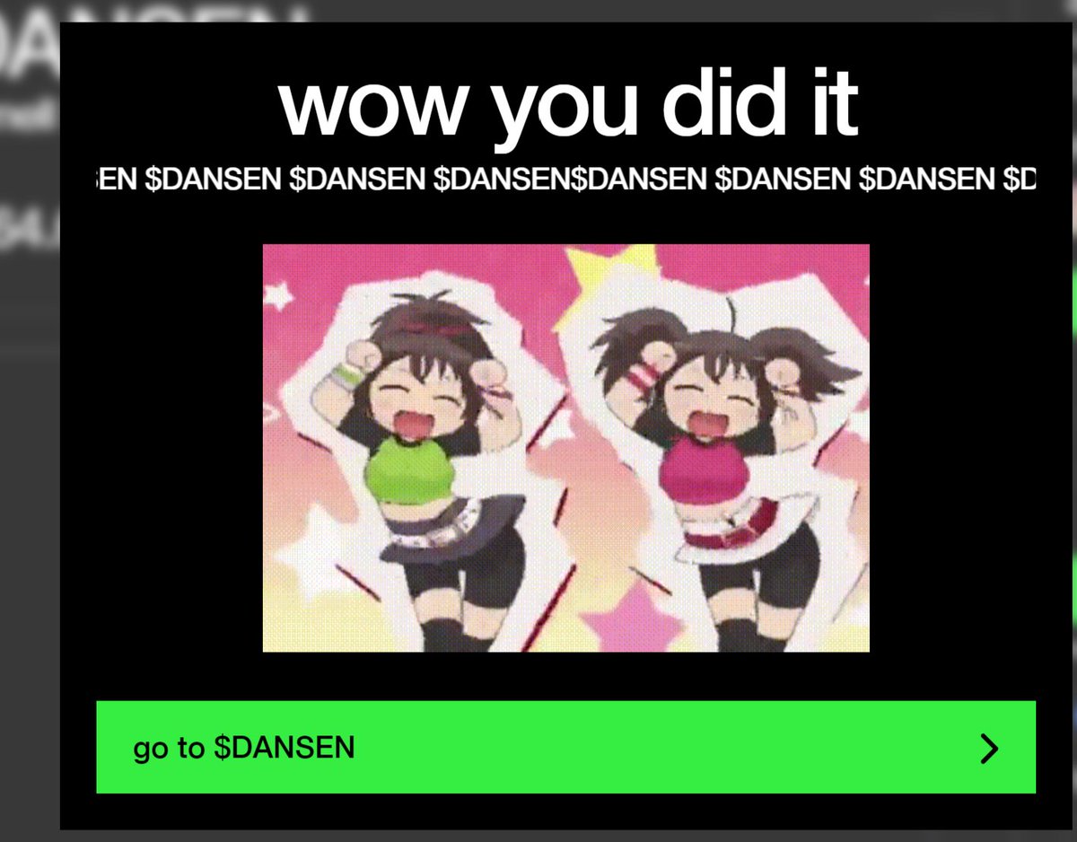 dansenvistabase's tweet photo. @wow $DANSEN ON 
https://t.co/TKjn3h7C48 https://t.co/AdyAFxT4QE