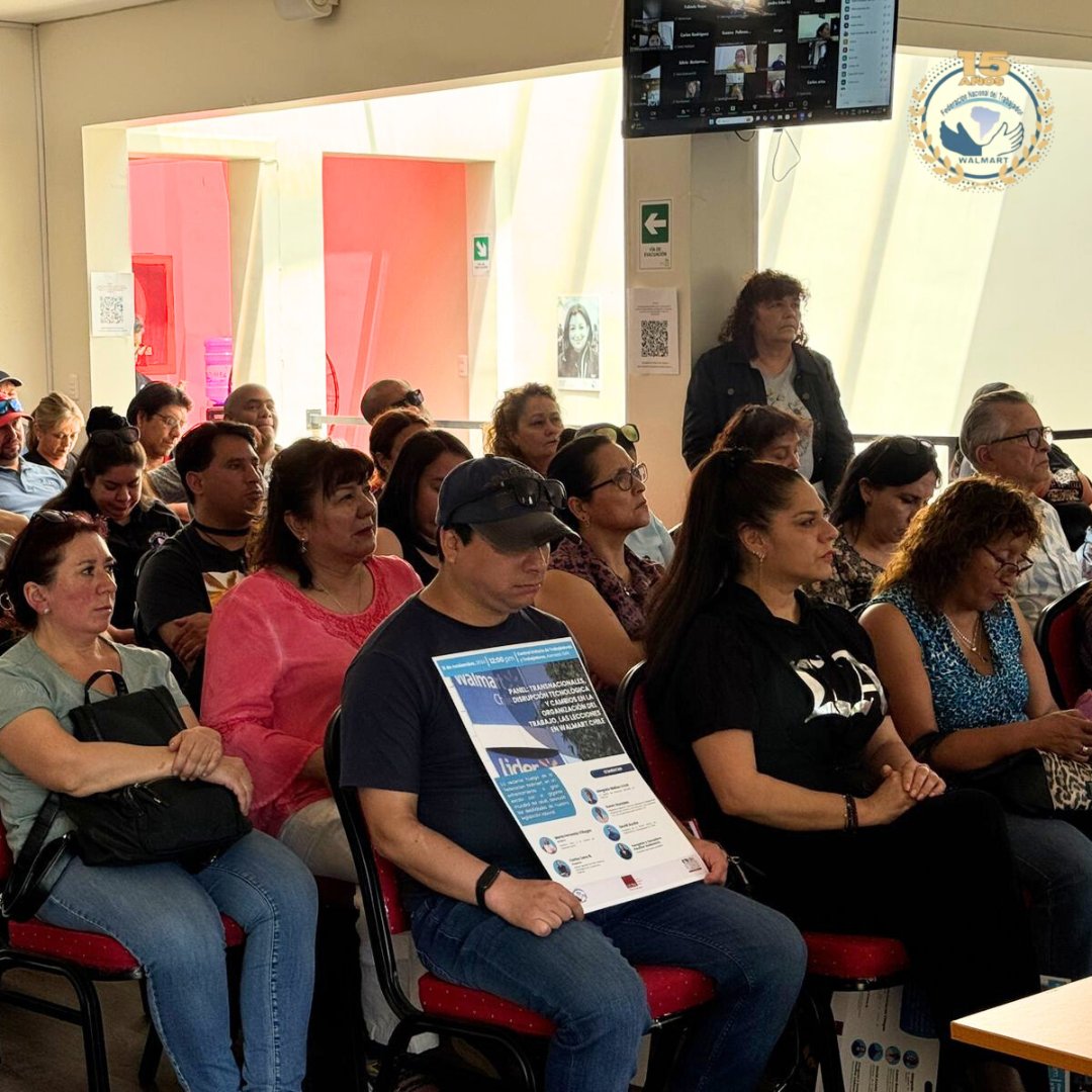 Este miércoles se realizó nuestra asamblea semanal con la presencia de Karen Gonzalez, presidenta de la Federación Walmart junto a la asesoría de <a href="/Cetra_Trabajo/">Centro de Estudios del Trabajo</a>. La transmisión online fue apoyada por Cesar Toro, ejecutivo de capacitación de nuestra Federación Walmart.