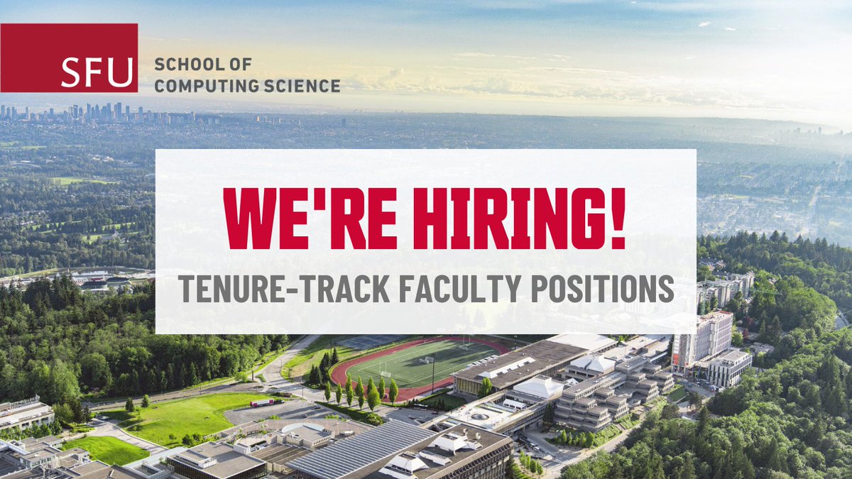 We invite applications for two tenure-track faculty positions at the rank of Assistant or Associate Professor. The School has preference for candidates specializing in these areas: cybersecurity, natural language processing, and software engineering. ow.ly/PvmQ50U2Amj