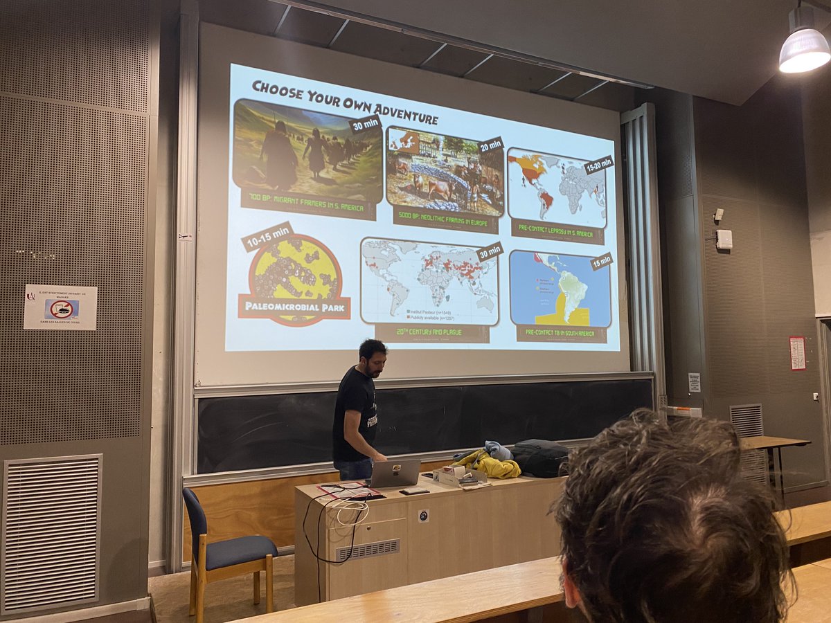 Epigenetique's tweet image. Great talk by Nicoals Rascovan of @institutpasteur for the @SeminarSerieMEG - he gave the audience a choice of which story to hear - we voted to hear about #Leprosy in the Americas
@univ_paris_cite
#BESTstudentsEVER