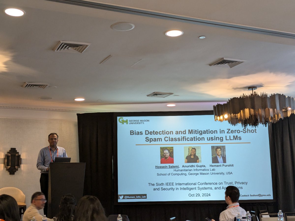 Congratulations to Hossein &amp; Anuridhi for getting their paper accepted on Bias Mitigation in Scam Detection Models, as well as receiving student fellowship to attend and present it #IEEETPS2024 #InclusiveAI