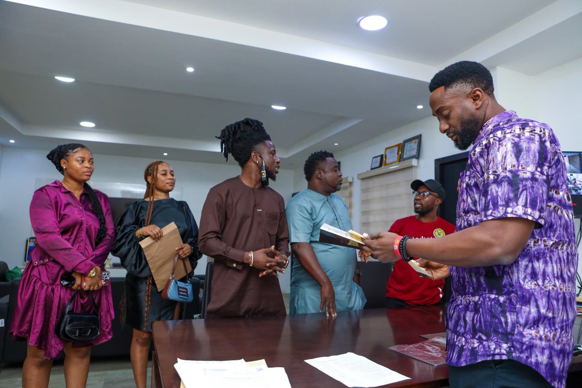 Today, I met with the organizers of the Badagry to the World Concert 2024, led by Babalola Kareem, at my office. The event is scheduled to take place on December 22nd, 2024, at Eddies Event Center.