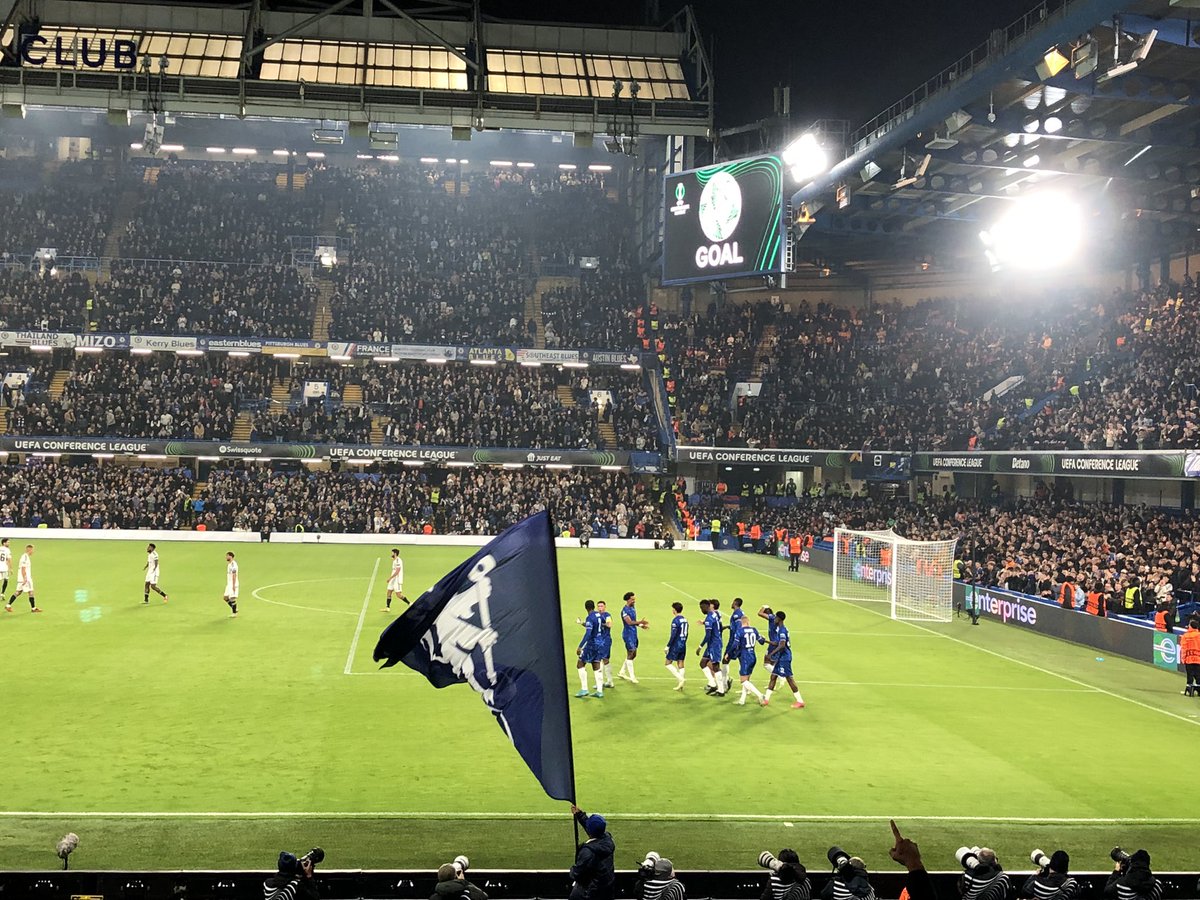 niners_dave's tweet photo. Despite the best efforts of SWR &amp; their multiple 🚂 cancellations, I arrived just in time for @ChelseaFC 8 FC Noah 0 in the @europacnfleague &amp; the first time I’ve seen any Armenian 🇦🇲 team in any sport. I don’t think they play much 🏏though 😜 https://t.co/ZABPp1xx9e