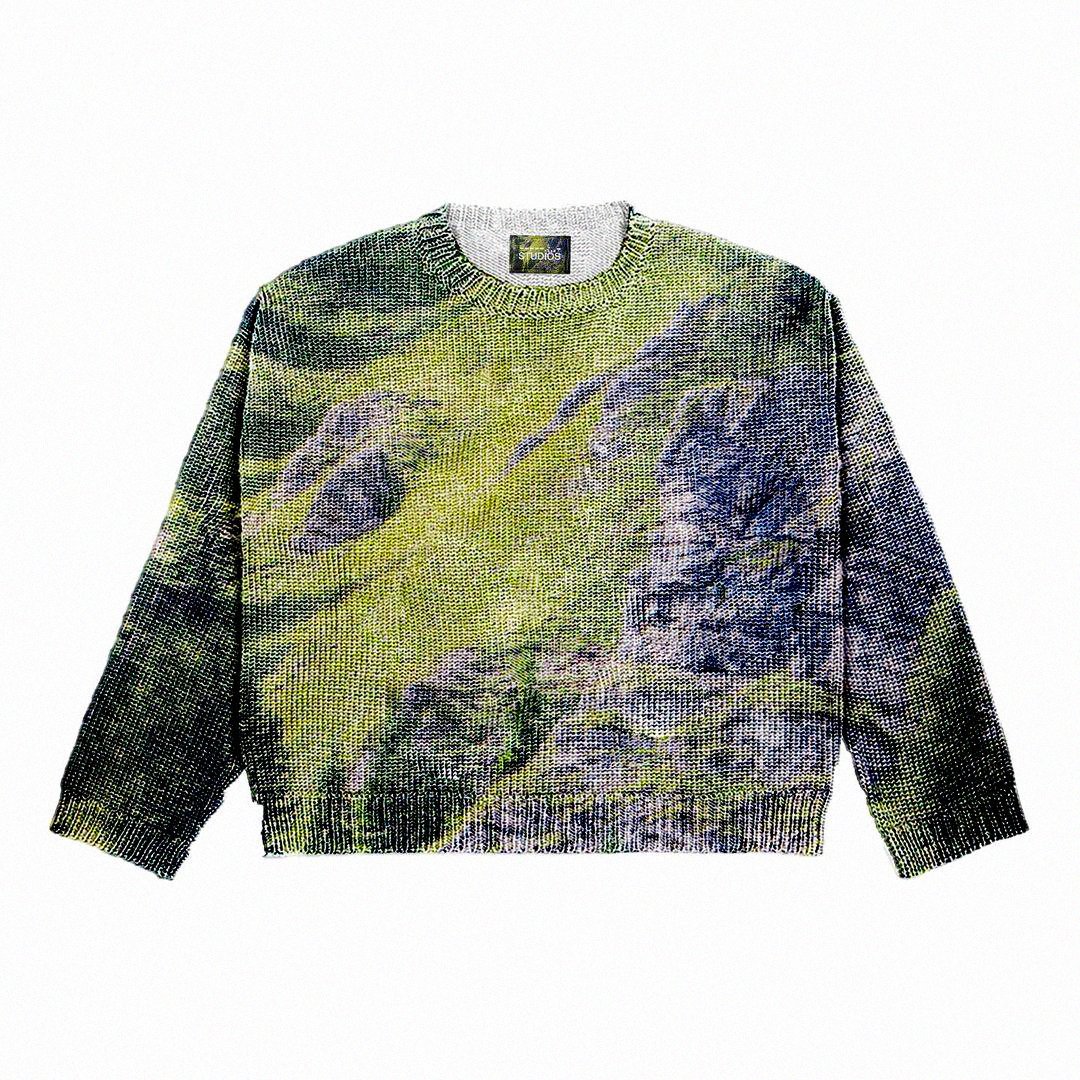 blankspac_e's tweet photo. Misurina Knit Sweater, 04-STUDIOS (2021) https://t.co/zJmWdNrBl2