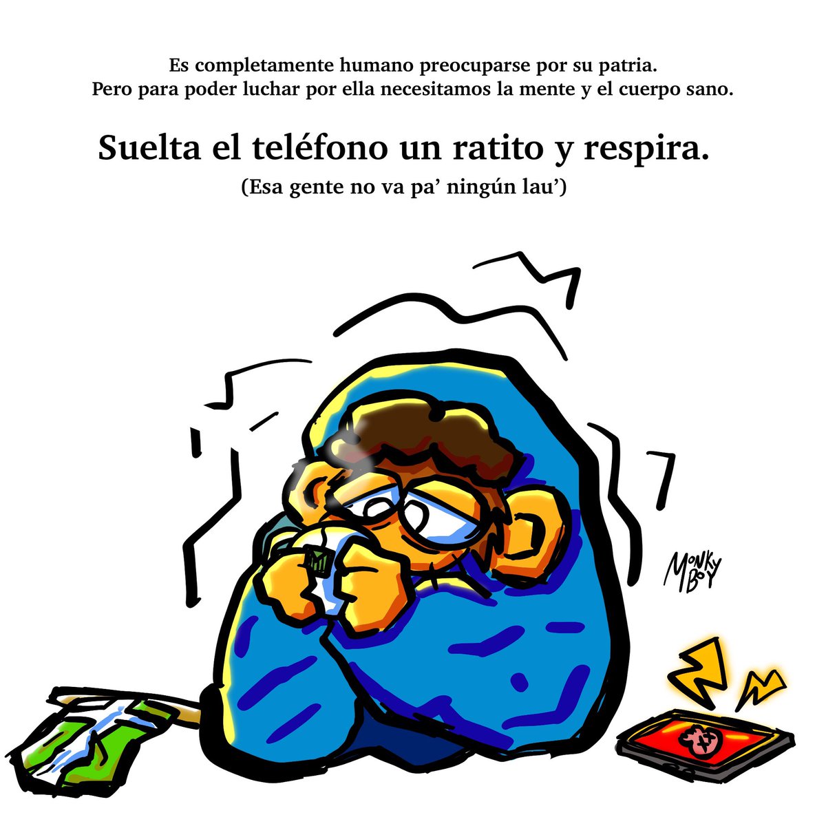 elchicosimio's tweet photo. Todo sentimiento es válido, todo sentimiento a pesar de ser negativo viene de un lugar de amor, de cariño a nuestra país. Pero no podemos dejar que nos debilite. Hay mucho por hacer. Yo voy a ti. No estas sole, estamos todes juntes en esto <3 https://t.co/vu14aY8R5K