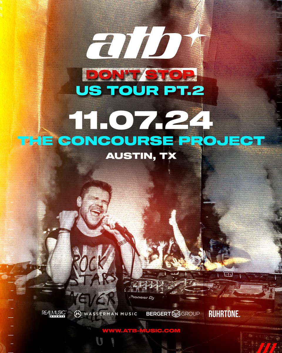ATB (@atbandre) on Twitter photo Austin! See you tonight at <a href="/concourseproj/">The Concourse Project</a>
Tix π wl.seetickets.us/event/ATB-at-Tβ¦ Austin! See you tonight at <a href="/concourseproj/">The Concourse Project</a>
Tix π wl.seetickets.us/event/ATB-at-Tβ¦