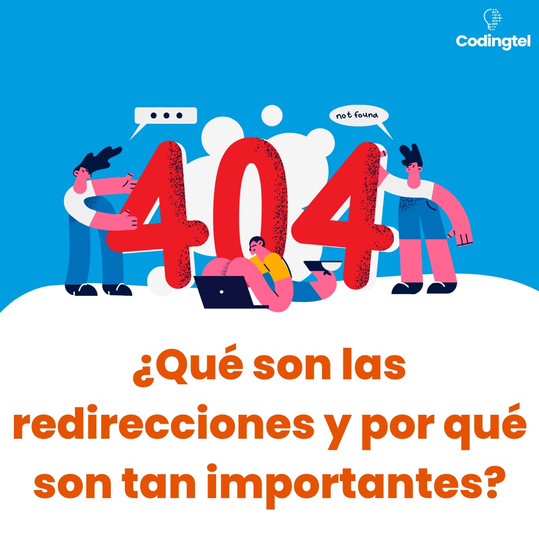 codingtel's tweet image. ¿Tienes preguntas sobre redirecciones? No dudes en contactarnos para recibir asesoría profesional y mejorar tu tráfico web.
Codingtel, transformamos tus ideas en soluciones digitales. 
#404 #erroresweb #redireccion #codingtel