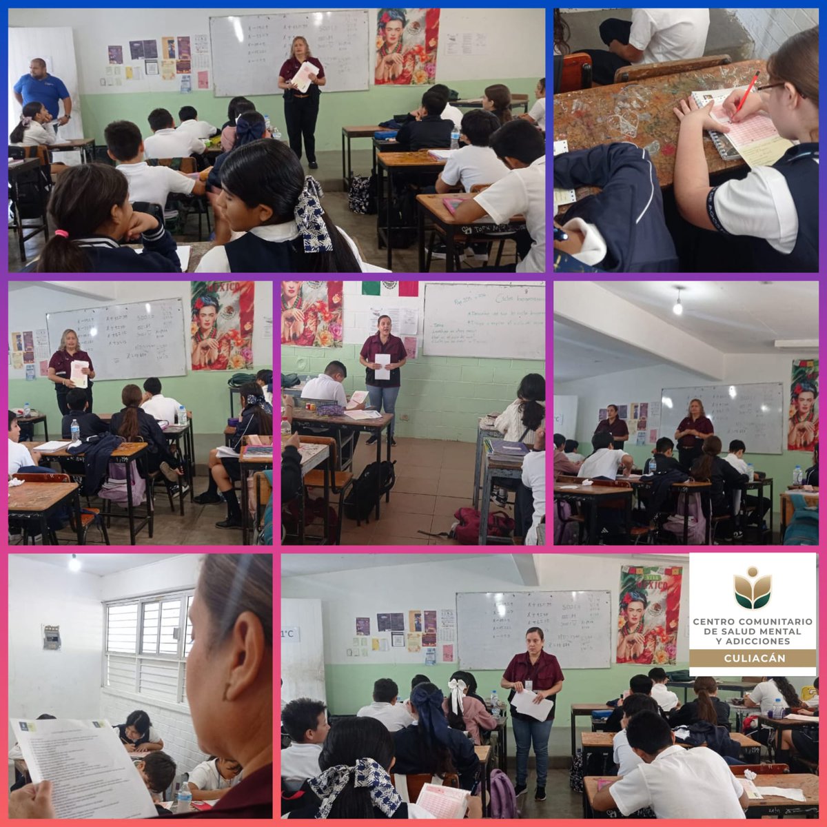 CapaCuliacan's tweet photo. Personal de CECOSAMA Culiacán llevo a cabo aplicación de tamizaje a los grupos de primer grado de la Escuela Secundaria 24 de agosto, col. Bachigualato. Teniendo una excelente participación tanto de maestros como alumnos.
#CONASAMA
#CEPTCA
#CECOSAMA #PorLaSaludMental https://t.co/61Okf07bMS
