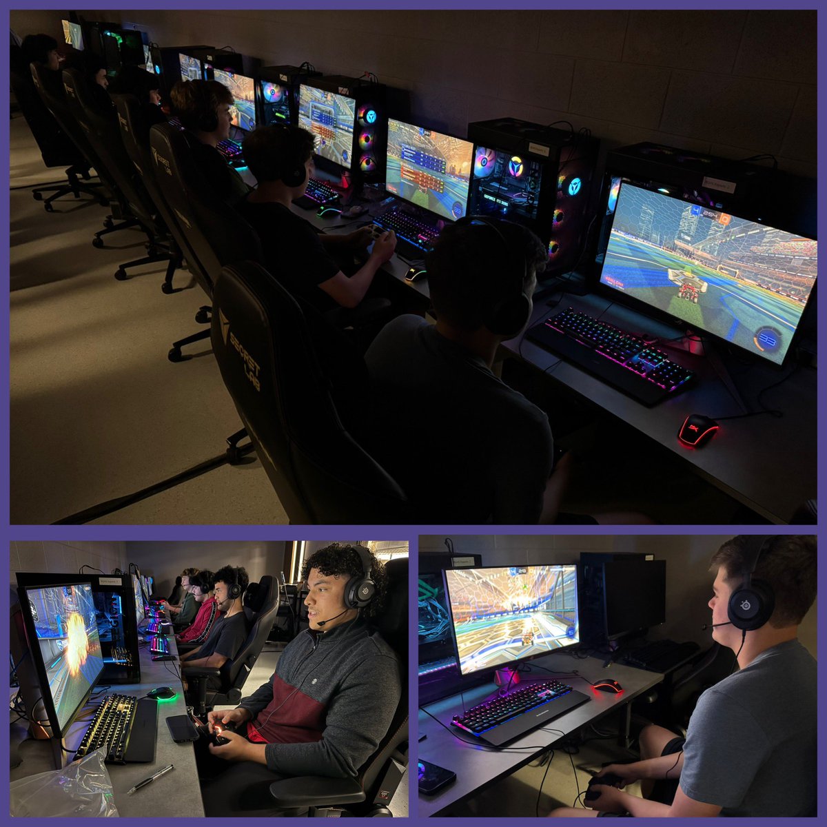 BGHS Esports (@bghs_esports) on Twitter photo Purple Reign secured a 3-2 victory against Martha Layne Collins HS, while Purple Migraine achieved a dominant 3-0 win over Harlan Co HS. 2 weeks remain until the <a href="/KHSAA/">KHSAA Main</a> playoffs. Purple Reign holds the 4th spot in the state rankings, while Purple Migraine stands at the 10th. Purple Reign secured a 3-2 victory against Martha Layne Collins HS, while Purple Migraine achieved a dominant 3-0 win over Harlan Co HS. 2 weeks remain until the <a href="/KHSAA/">KHSAA Main</a> playoffs. Purple Reign holds the 4th spot in the state rankings, while Purple Migraine stands at the 10th.