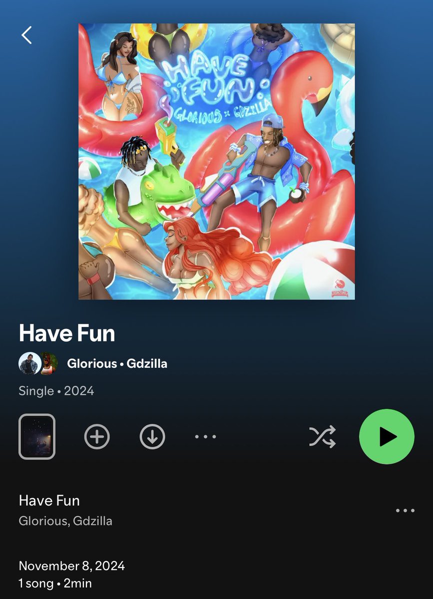 damifreshmusic's tweet photo. New Music! ๐จ
@thegloriousboy_ X @gdzillaonline - Have Fun
Out Now!!!
https://t.co/57JcREjwFZ
#JonzingWorld โ๏ธ https://t.co/g1yStzcD7S