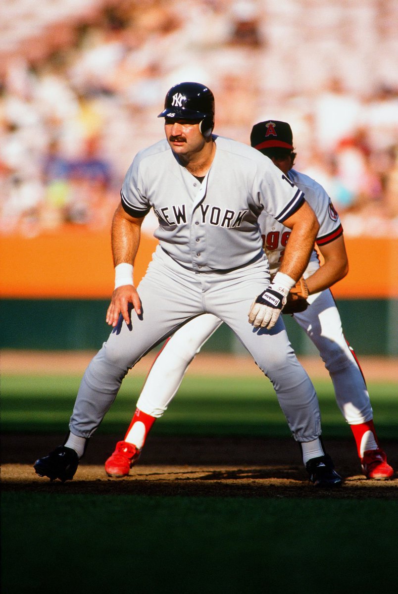 Wally Joyner is 6-2, 185lbs. You might have missed him behind 6-3, 225lbs Bye-Bye Balboni who is literally blocking out the sun