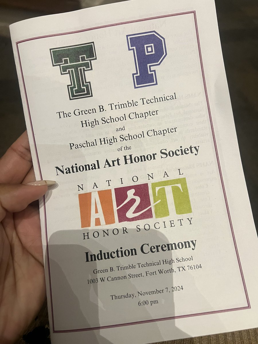 Ebony Nicole Johnson (@enj_artsed) on Twitter photo #weareone! Honored to be apart of teachers believing the vision! Congratulations to the newest inductees of <a href="/NationalArtHon3/">National Art Honor Society</a> <a href="/FWISDVPA/">Fort Worth ISD Visual & Performing Arts</a> <a href="/NAEA/">NAEA</a> #weareone! Honored to be apart of teachers believing the vision! Congratulations to the newest inductees of <a href="/NationalArtHon3/">National Art Honor Society</a> <a href="/FWISDVPA/">Fort Worth ISD Visual & Performing Arts</a> <a href="/NAEA/">NAEA</a>