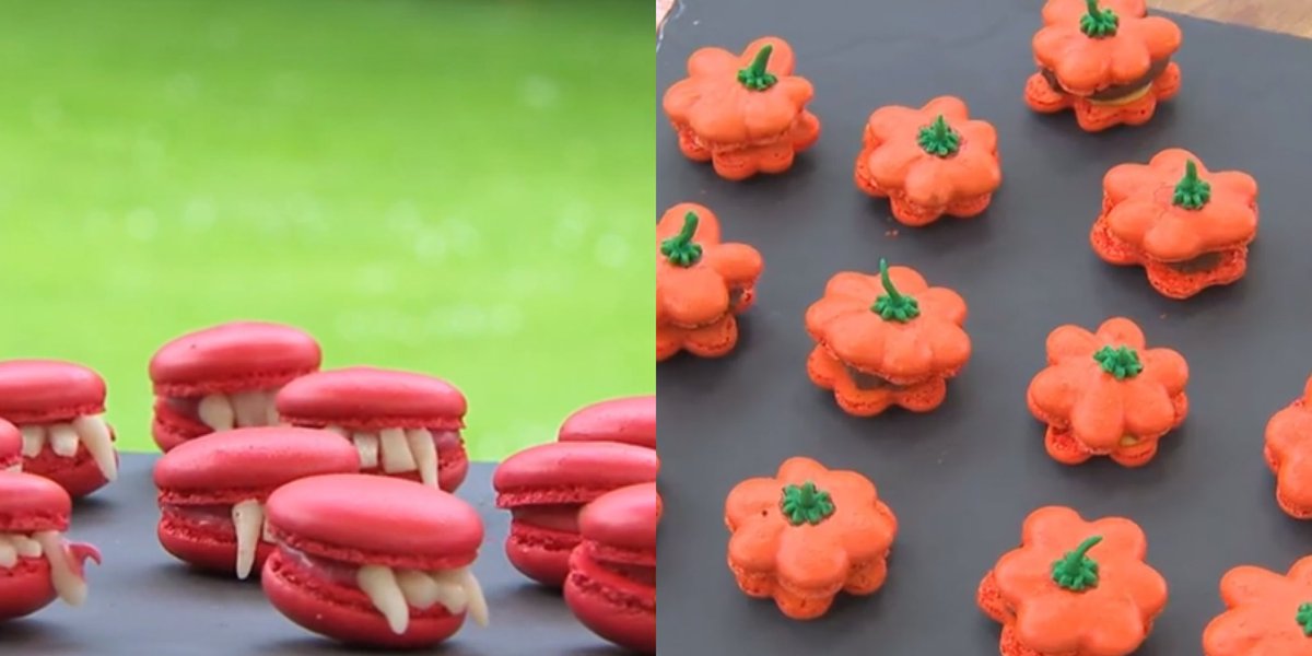mohamed_lmp10's tweet image. Les macarons proposés par #Oussama à gauche 🧛‍♂️ et les macarons de #Aurélie à droite. 🎃 

Un sans faute des deux côtés ! 👏

#LMP #LeMeilleurPatissier #M6