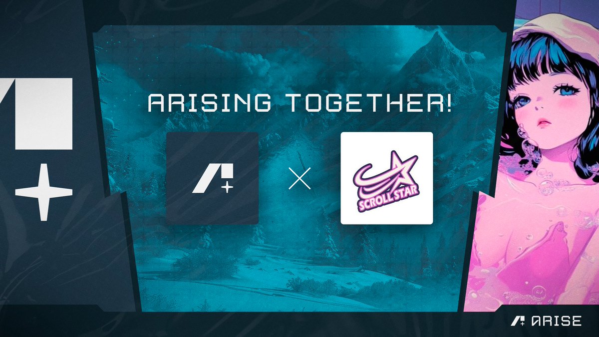 𝗖𝗢𝗟𝗟𝗔𝗕 𝗔𝗡𝗡𝗢𝗨𝗡𝗖𝗘𝗠𝗘𝗡𝗧  

✦We are extremely happy to announce the collaboration with <a href="/ScrollStar/">Scroll Star</a>

✦More info or Giveaways: discord.gg/ariseguild
