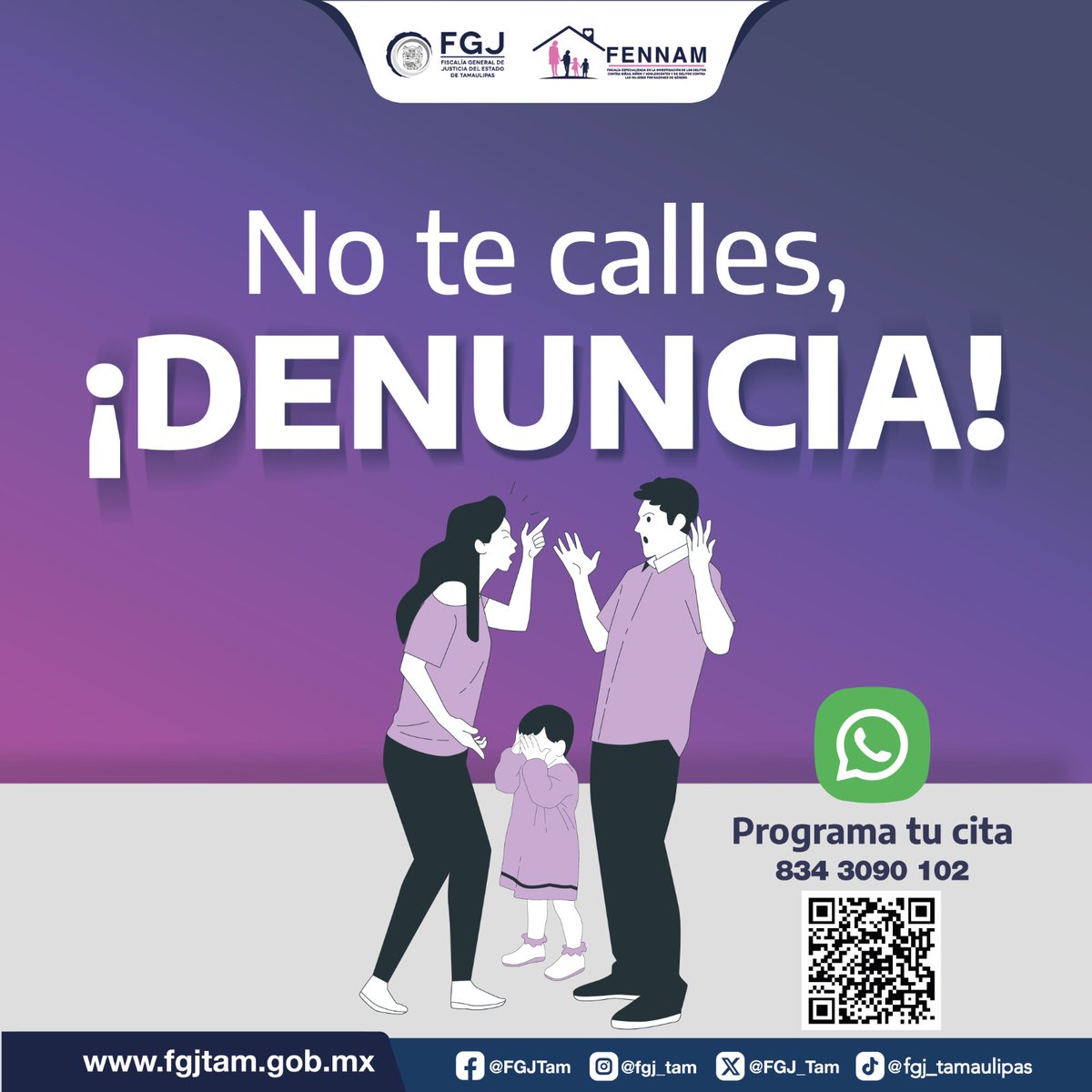 FGJ_Tam's tweet photo. #FGJT_Informa
Si necesitas apoyo, recuerda #NoEstásSola
#Denuncia en la #FENNAM
#CulturaDeLaDenuncia https://t.co/QYMjDqOtRU
