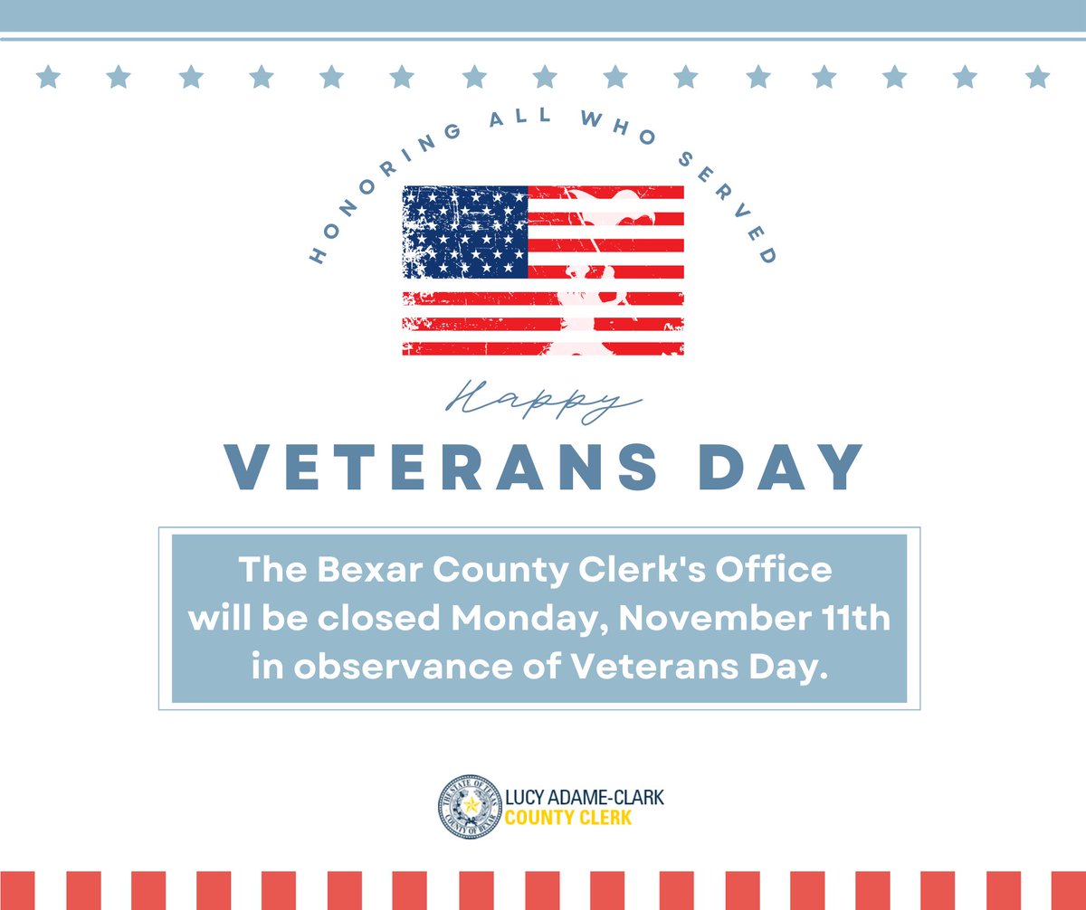 Hon. Lucy Adame-Clark, Bexar County Clerk's Office tweet media