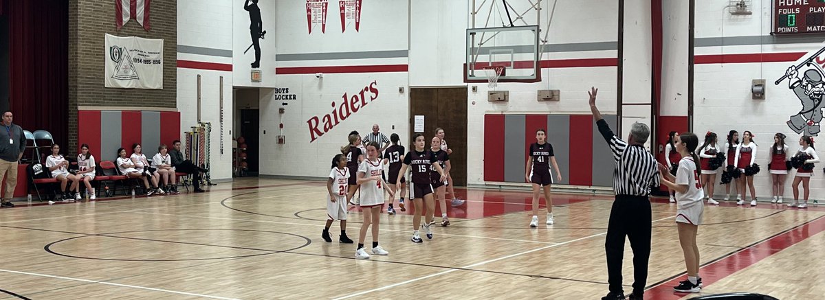 Our 7th and 8th grade girls basketball teams took on Rocky River tonight. Both teams competed to the final whistle!