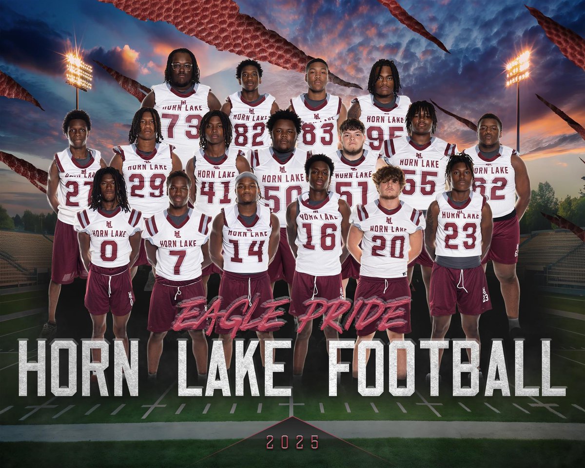 We are so proud of our 2025 Seniors. Thank you for your hard work, dedication, leadership,persistence during this football season. Wishing each of you the best in your future endeavors.

LETS GET THAT WIN EAGLES🦅🔥🎉 <a href="/EaglesHLHS/">Horn Lake High School</a> <a href="/HornLakeFB/">Horn Lake Football</a> <a href="/recruitHLeagles/">Horn Lake FB Recruiting</a>