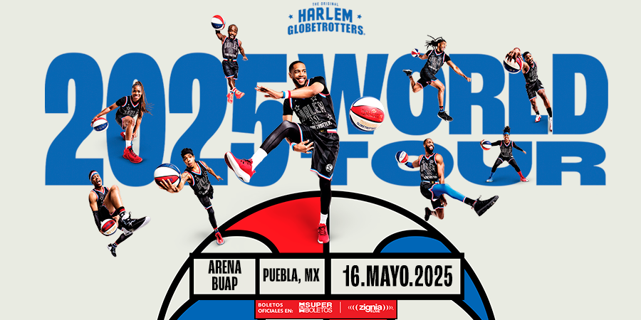 SuperboletosMx's tweet photo. Los Harlem Globetrotters y su gran espectáculo aterrizan en la #ArenaBUAP 🏀

Una tarde de mucha diversión te espera este 16 de Mayo del 2025.

Boletos en Superboletos🎟️

➡️ https://t.co/jX9ryMKCtE https://t.co/tlXh9x3Wdg