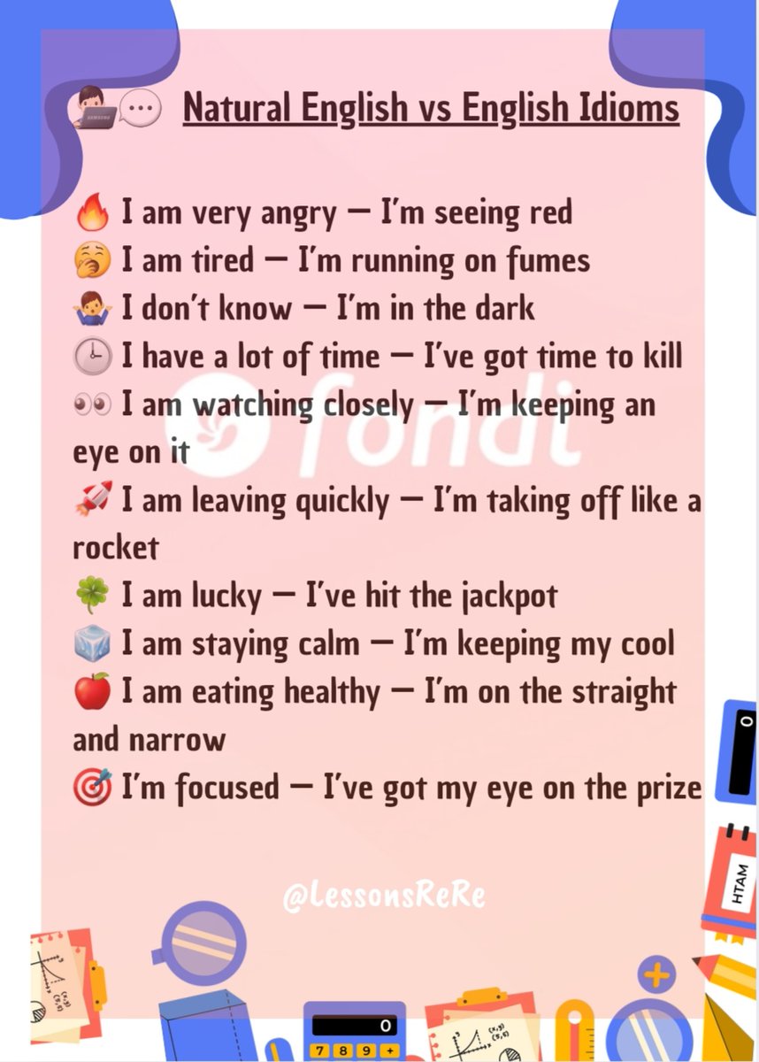 Goodmorning everyone💫💫🌞

Belajar Idioms seru juga ya everyone
Let's learn English wiTh ReRe

#LearnEnglish 
#ENGLISHTEACHER 
#Fondi 
#USElection2024 
#EnglishNEWS