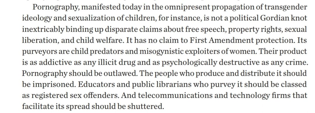 In an effort to learn more about our next president, I'm slowly working through his "Mandate for Leadership: The Conservative Promise". Excerpt from page 5 below. Looks like you should start stockpiling your spankbank. Hope you did your research before voting!