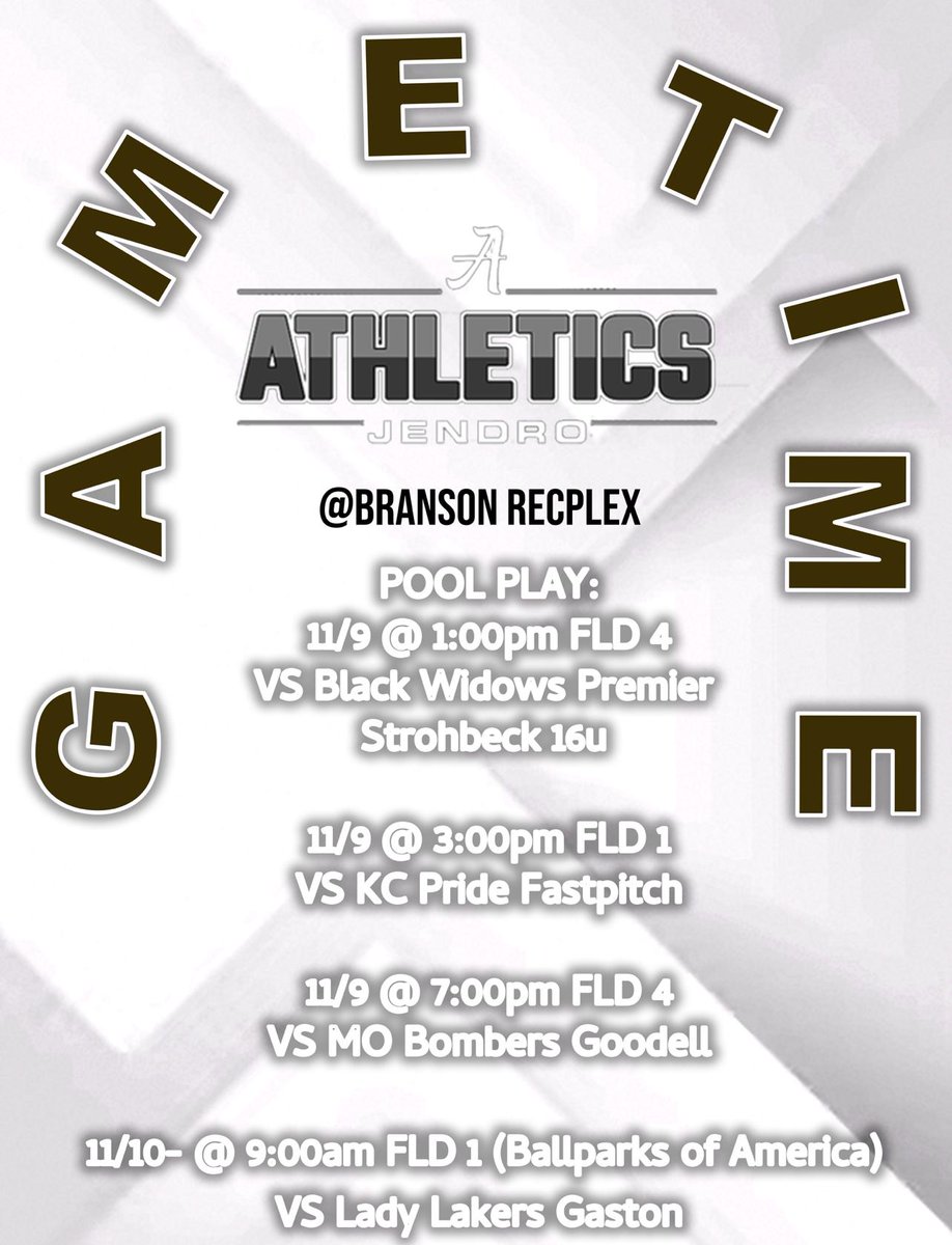 We will be back at it this weekend in Branson, Mo. <a href="/TopGunEvents/">Top Gun Events</a> . <a href="/jenfelvus/">Coach Jen Felvus</a>.  coaches, we have several players looking for a home. <a href="/BryanKHoward1/">Bryan K. Howard</a> <a href="/CoachD_sball/">Denise Godwin</a> <a href="/JoelWorthington/">Joel Worthington</a> <a href="/CoachJenFuller/">Jenny Fuller</a> <a href="/CoachKennedy5/">CoachKennedy</a> @CoachWyattNPC <a href="/Jess_Nutt24/">Jessica Nutt</a> <a href="/Jace_Brewer/">Jace Brewer</a> <a href="/CoachJenParsons/">Jenny Parsons</a> <a href="/OCeaglesSB/">OC Softball</a>