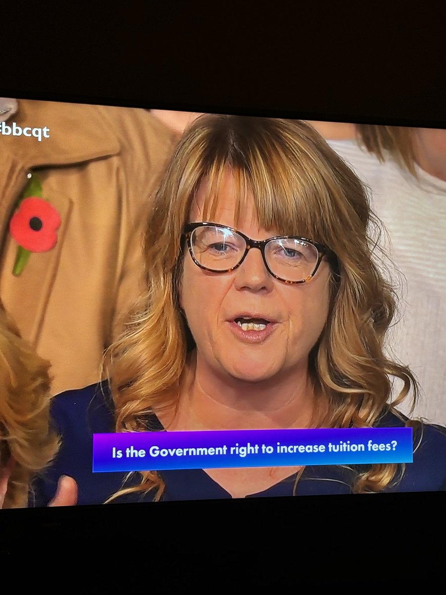 Woman in audience has kids in University, but doesn’t know where😳 Tory Plant of the week!! #bbcqt