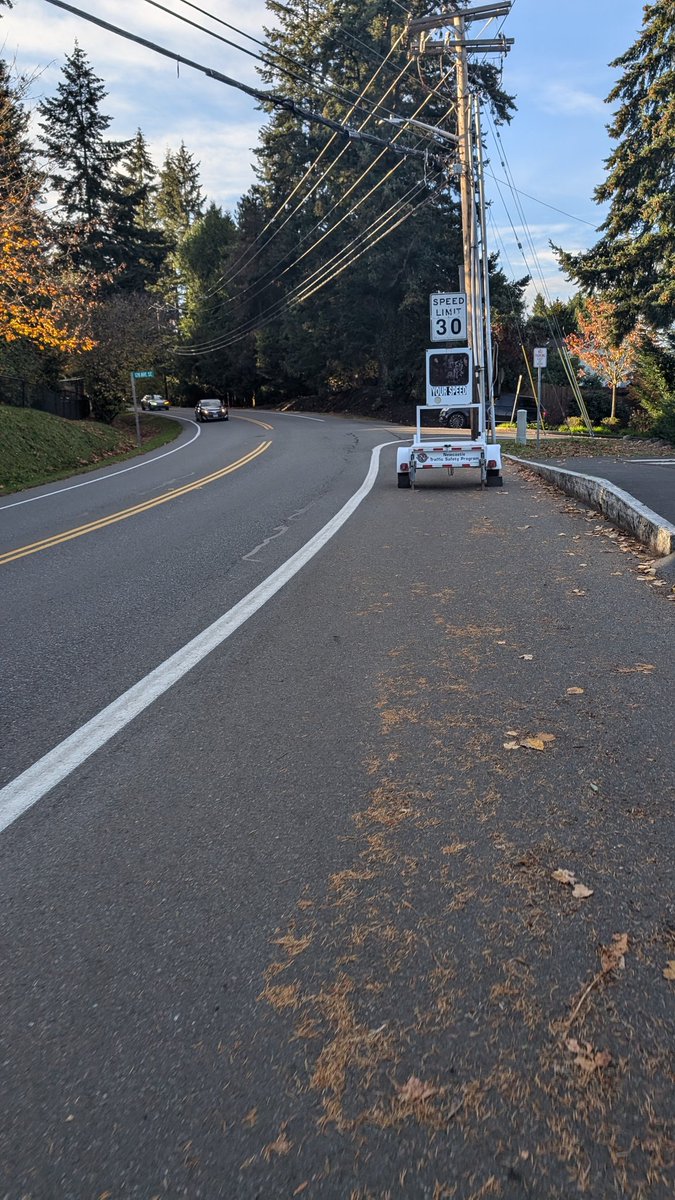 Appreciate <a href="/CityofNewcastle/">City of Newcastle, WA</a> trying to slow down drivers but is there anyway we can not block the shoulder completely where cyclists ride?