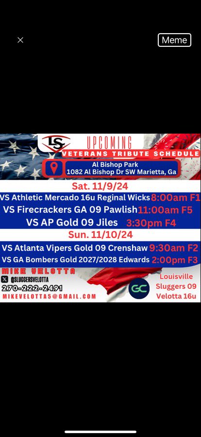 Maggie Grogan (@maggiegrogan09) on Twitter photo Headed to Atlanta to play in the Veterans Tribute Showcase this weekend! Come see us! ❤️🤍 <a href="/sluggersvelotta/">Louisville Lady Sluggers 09 Velotta</a> <a href="/MikeVelotta5/">Mike Velotta</a> <a href="/ExtraInningSB/">EXTRA INNING SOFTBALL</a> <a href="/los_stuff/">Carlos Arias</a> Headed to Atlanta to play in the Veterans Tribute Showcase this weekend! Come see us! ❤️🤍 <a href="/sluggersvelotta/">Louisville Lady Sluggers 09 Velotta</a> <a href="/MikeVelotta5/">Mike Velotta</a> <a href="/ExtraInningSB/">EXTRA INNING SOFTBALL</a> <a href="/los_stuff/">Carlos Arias</a>