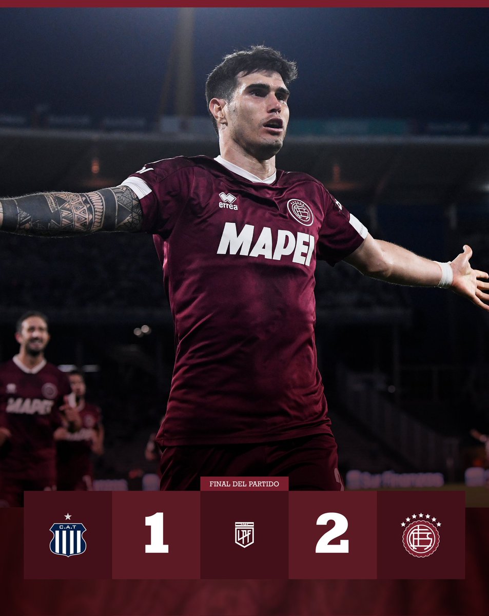 clublanus's tweet photo. VAMOS LANÚS CARAJO 🇱🇻 Talleres 1-2 Lanús

⚽️ Marcelino Moreno, Ezequiel Muñoz 

🏆 Liga Profesional 2024
📌 21ª fecha
🔜 Platense

#JuegaLanús https://t.co/8xETx9AZs7