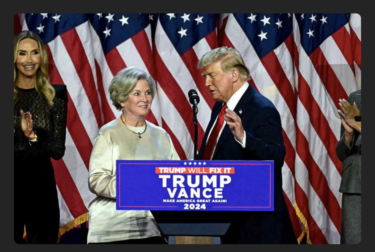 DavidJHarrisJr's tweet photo. President Trump names Susie Wiles as his WH Chief of Staff! 

The first woman to ever hold that title! https://t.co/GFxZzDijsb