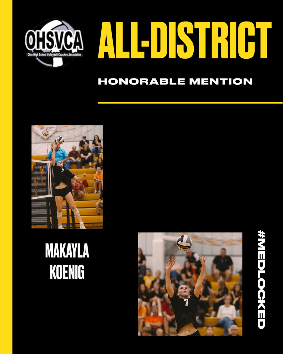 More to celebrate!!! Congratulations to these three  players for making the OHSVCA District 2 All-District Team 👏