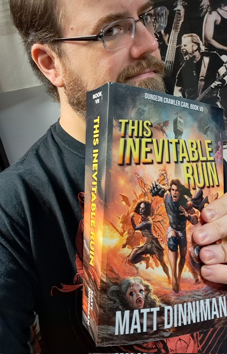 So psyched to finally be able to dive into <a href="/mattdinniman/">Dungeon Crawler Matt</a> 's new book! If you haven't read Dungeon  Crawler Carl, what are you waiting for? Glurp, glurp!