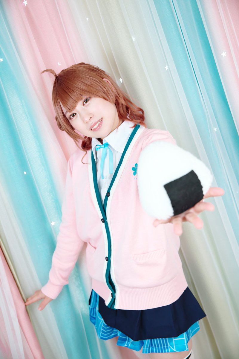 ꔛ🌸🍙 cosplay The Rolling Riceball 学園アイドルマスター 花海佑芽