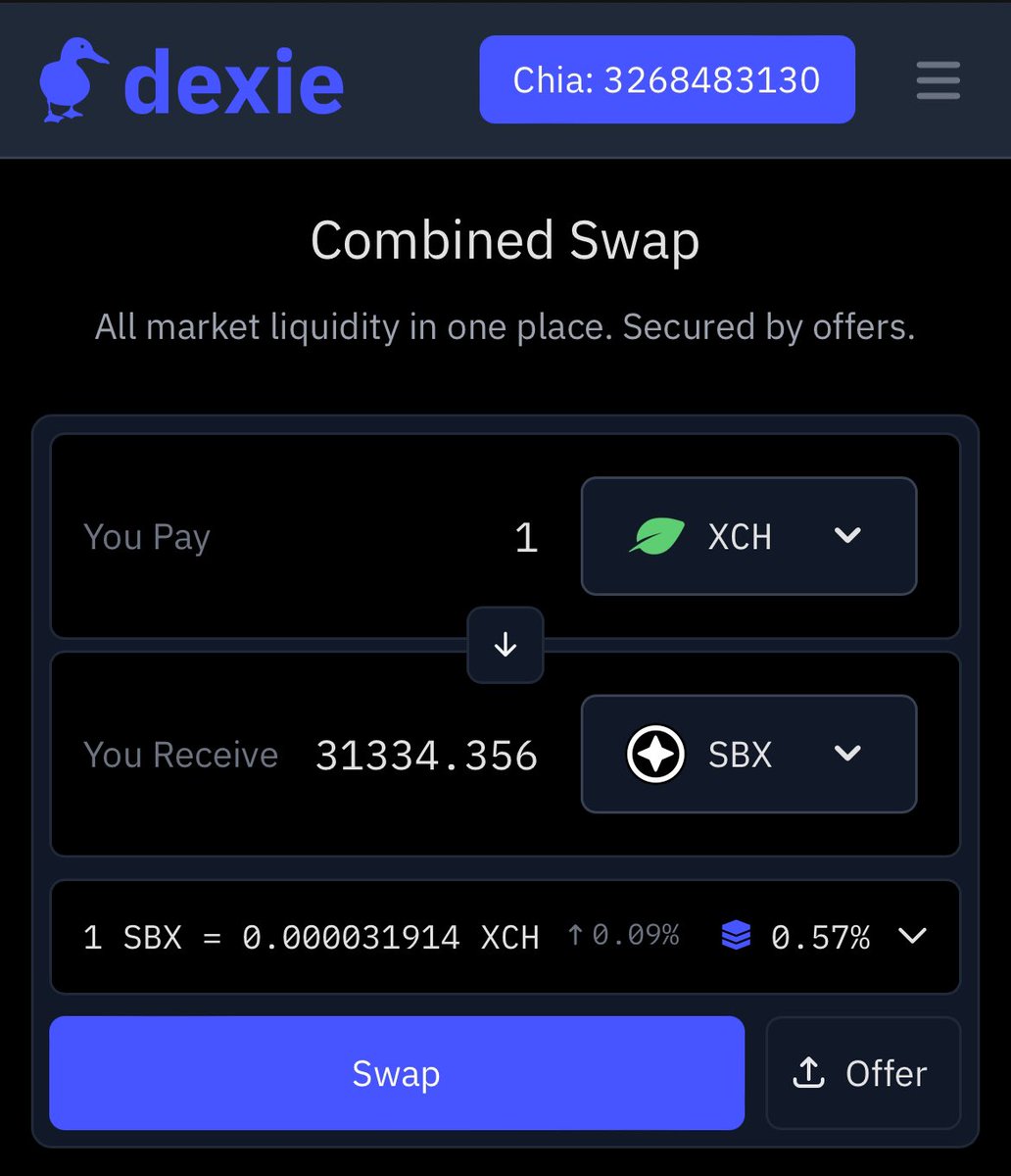 blake91uk's tweet photo. Not financial advice, but small and medium sized chia farmers should consider allocating some $XCH to accumulating $SBX. 

You may end up with a lot more $XCH.

You could even go one step further and add LP on @TibetSwap, and get those farmed rewards working for you. https://t.co/UXyCOGx9VD