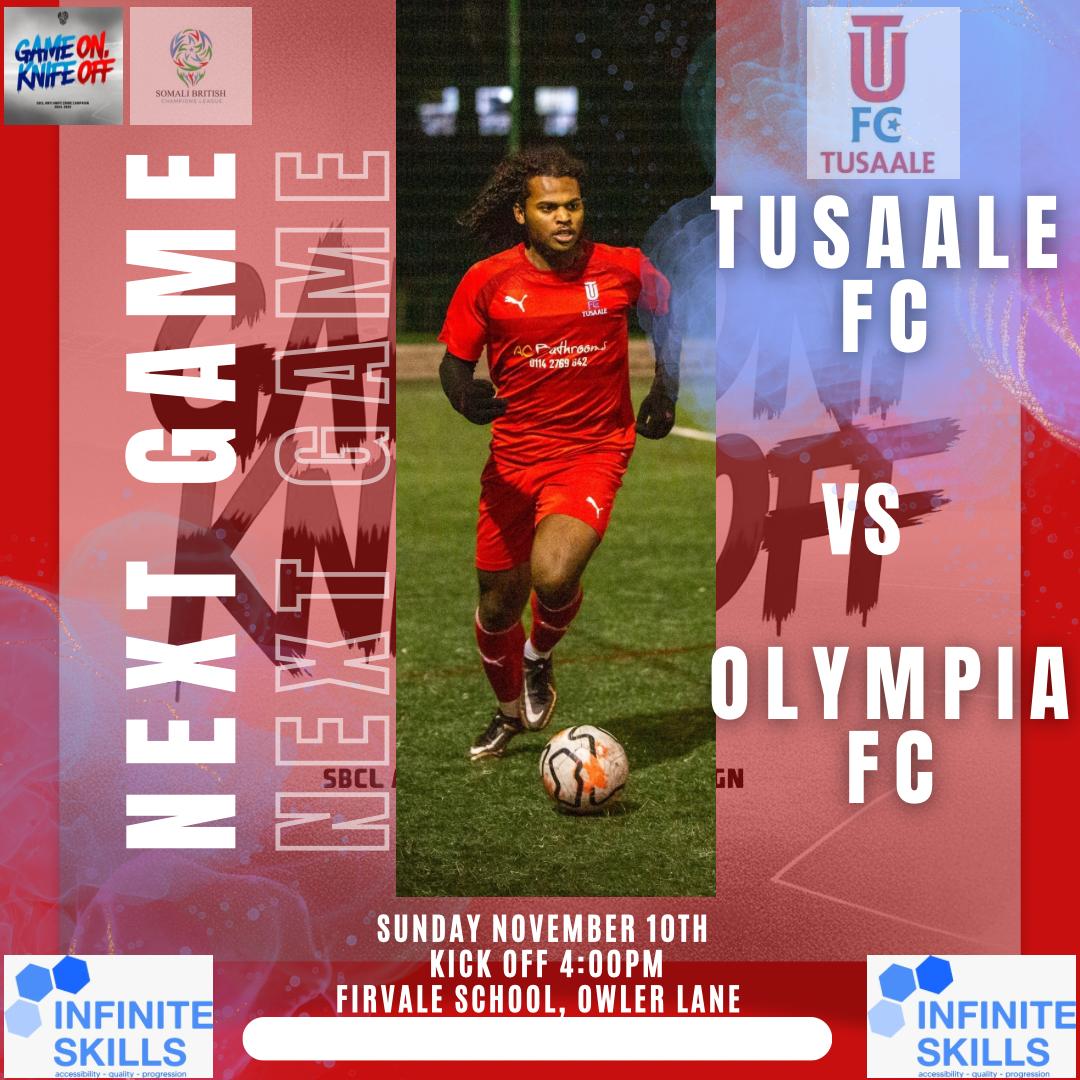 Sunday, we kick off our campaign in the <a href="/SomaliBritishCL/">Somali British Champions League</a> with an opening match against <a href="/FCOlympia_/">FC Olympia</a>. We're aiming to start strong this weekend. 

A big thanks to our match sponsor <a href="/infiniteskillsC/">Infinite Skills CiC</a> for their support. 

📅 Sunday 10th November 
⏲️ 4pm kick off