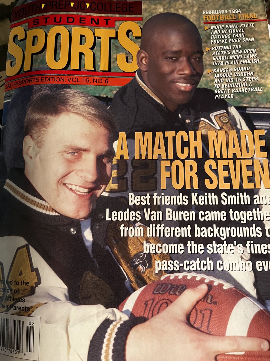Back in the day (1994) we did a cover shoot of Newbury Park’s Keith Smith &amp; Leodes Van Buren in a convertible after they set state records. Wonder if someone can do a shoot like this with Brady Smigiel &amp; Shane Rosenthal this yr before Shane heads off to college?
⁦<a href="/vcspreps/">VCS Preps</a>⁩